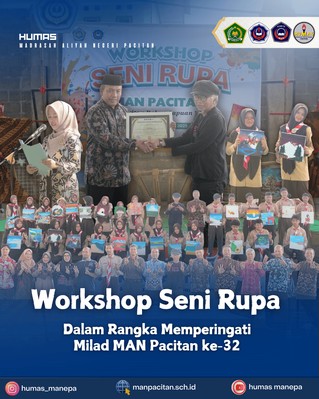 Humas MANEPA || WORKSHOP SENI RUPA MERIAHKAN MILAD KE-32 MAN PACITAN