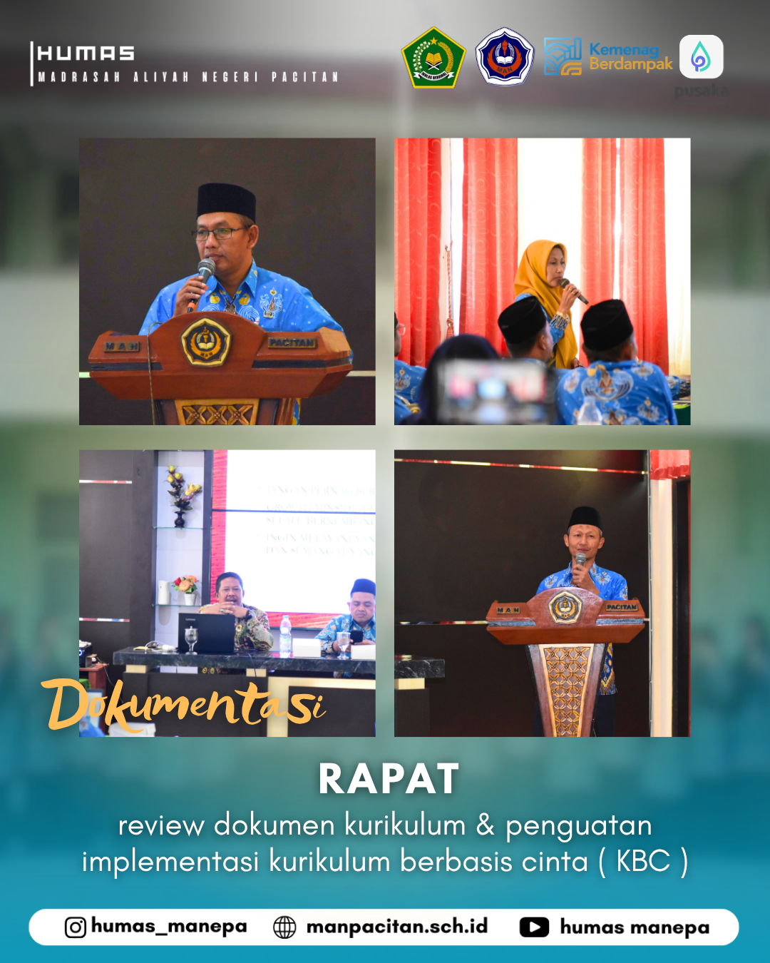 Humas MANEPA || MAN Pacitan Gelar Rapat Kerja Dan Bedah Kurikulum Berbasis Cinta