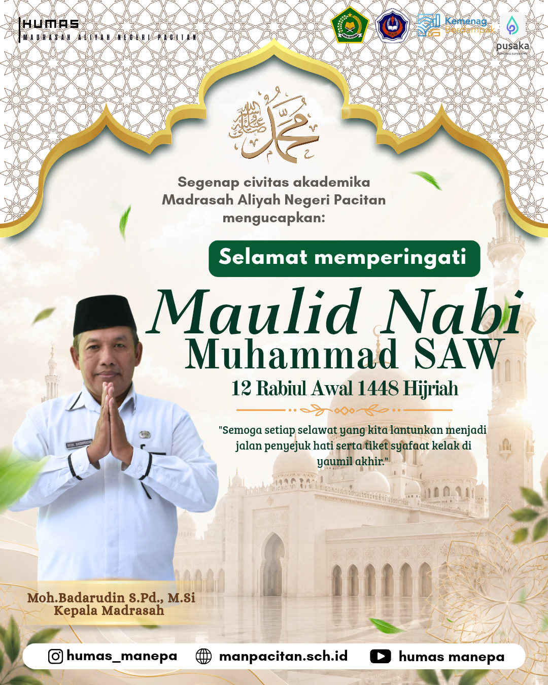 Humas MANEPA || Memperingati Maulid Nabi Muhammad SAW 12 Rabiul Awal 1448 Hijriah
